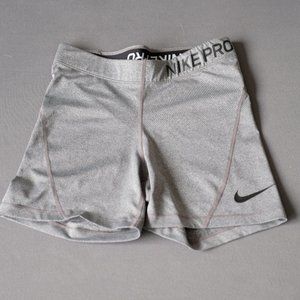 Grey Nike Pro Dri-Fit Shorts Size Small
